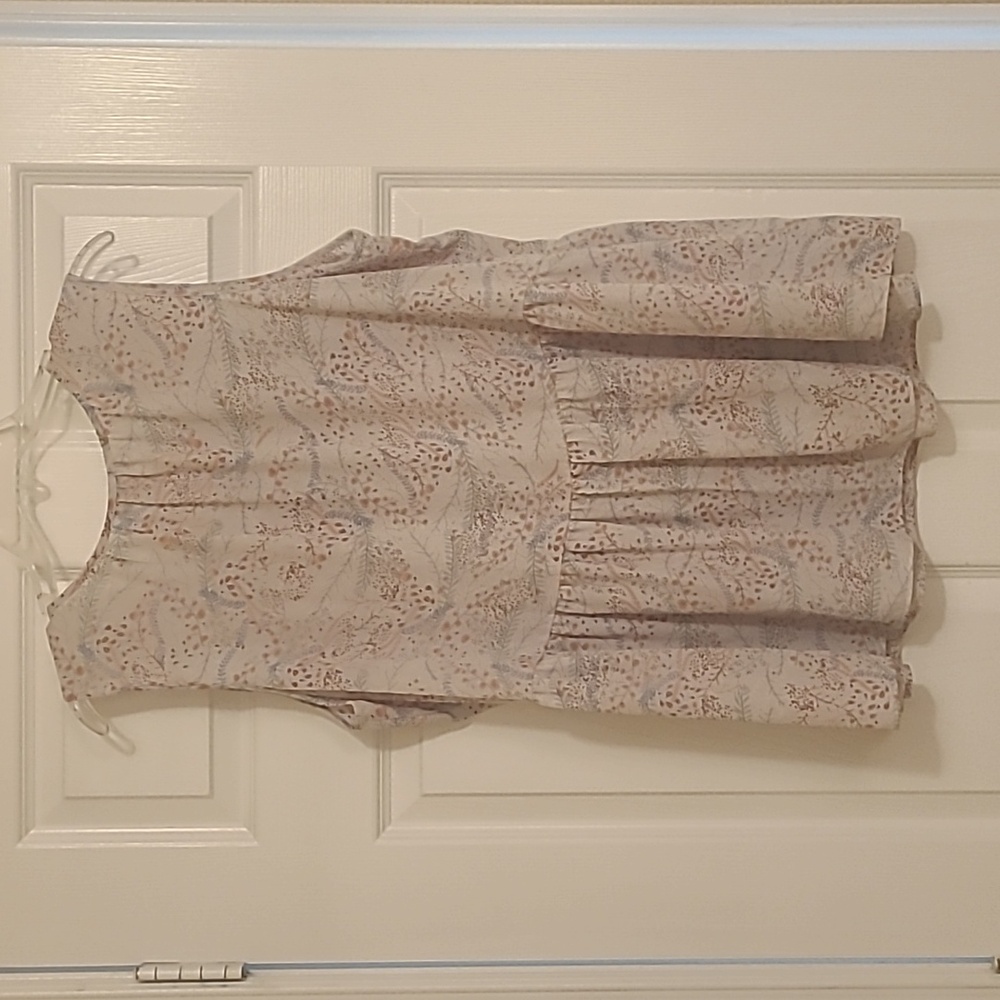 Floral babydoll/peplum style sleeveless blouse - Picture 5 of 6